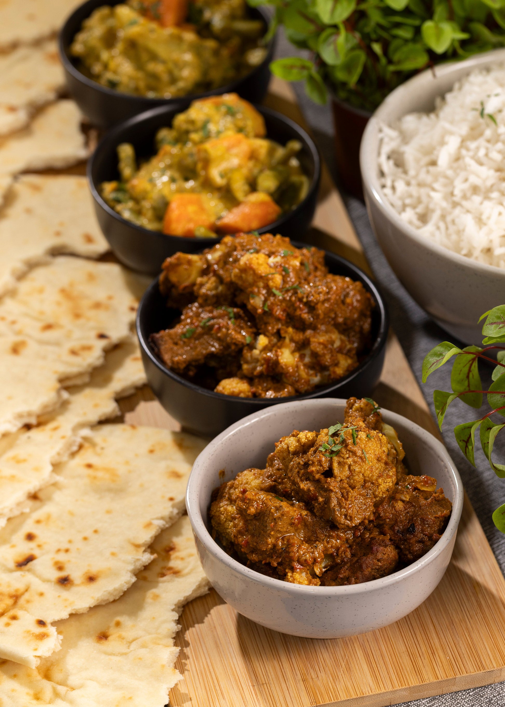 Casual shared meal - Indian style