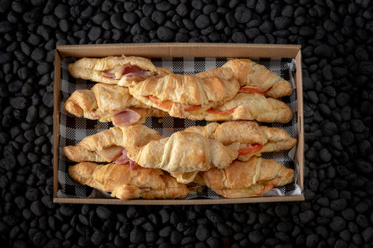 Petite filled savoury croissant