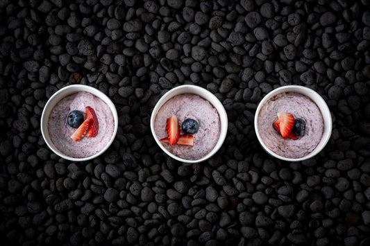 Mixed berry coconut chia pudding (Vegan, GF)